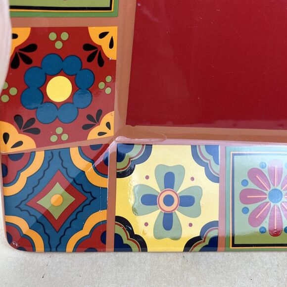 Home Studio BAJA COLLECTION 11” Square Plate Dinner Plate Dishwasher Safe - Picture 5 of 11